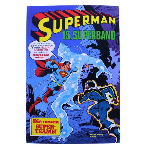 Superman 15. Superband 1980 Ehapa Black Lightning Poster | Hoppla-Stuff